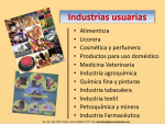 Industrias usuarias de las Plantas Aromáticas