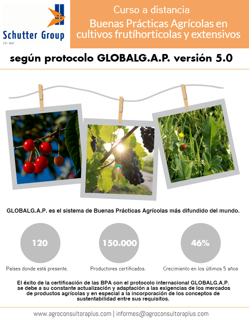 El éxito de la certificación de las BPA con el protocolo internacional GLOBALG.A.P. se debe a su constante actualización y adaptación a las exigencias de los mercados de productos agrícolas y en especial a la incorporación de los conceptos de sustentabilidad entre sus requisitos. 